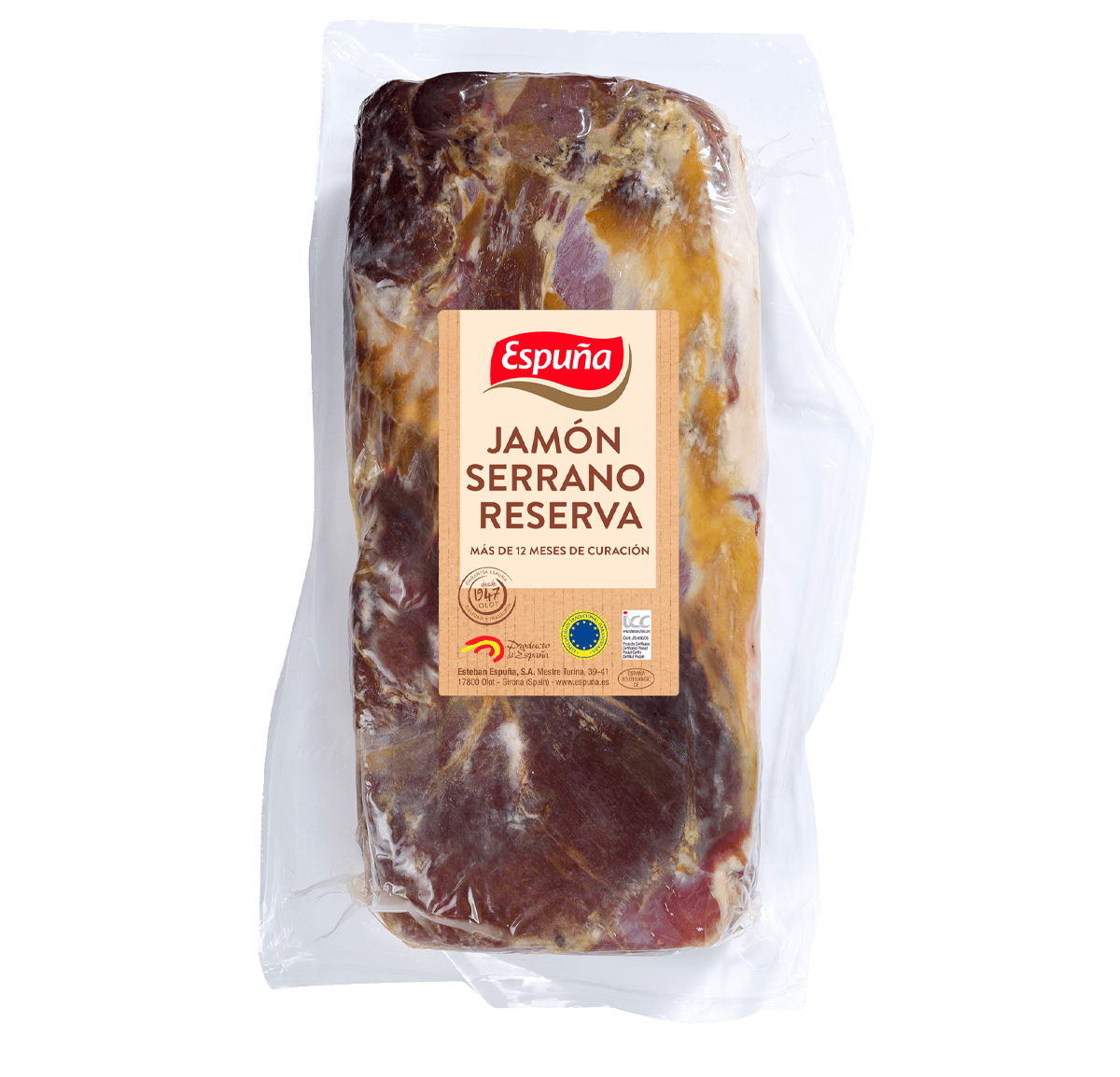 Serrano schinken reserva block (12 monate)