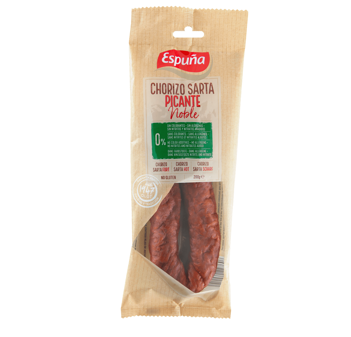 Chorizo sarta scharf clean label 200g