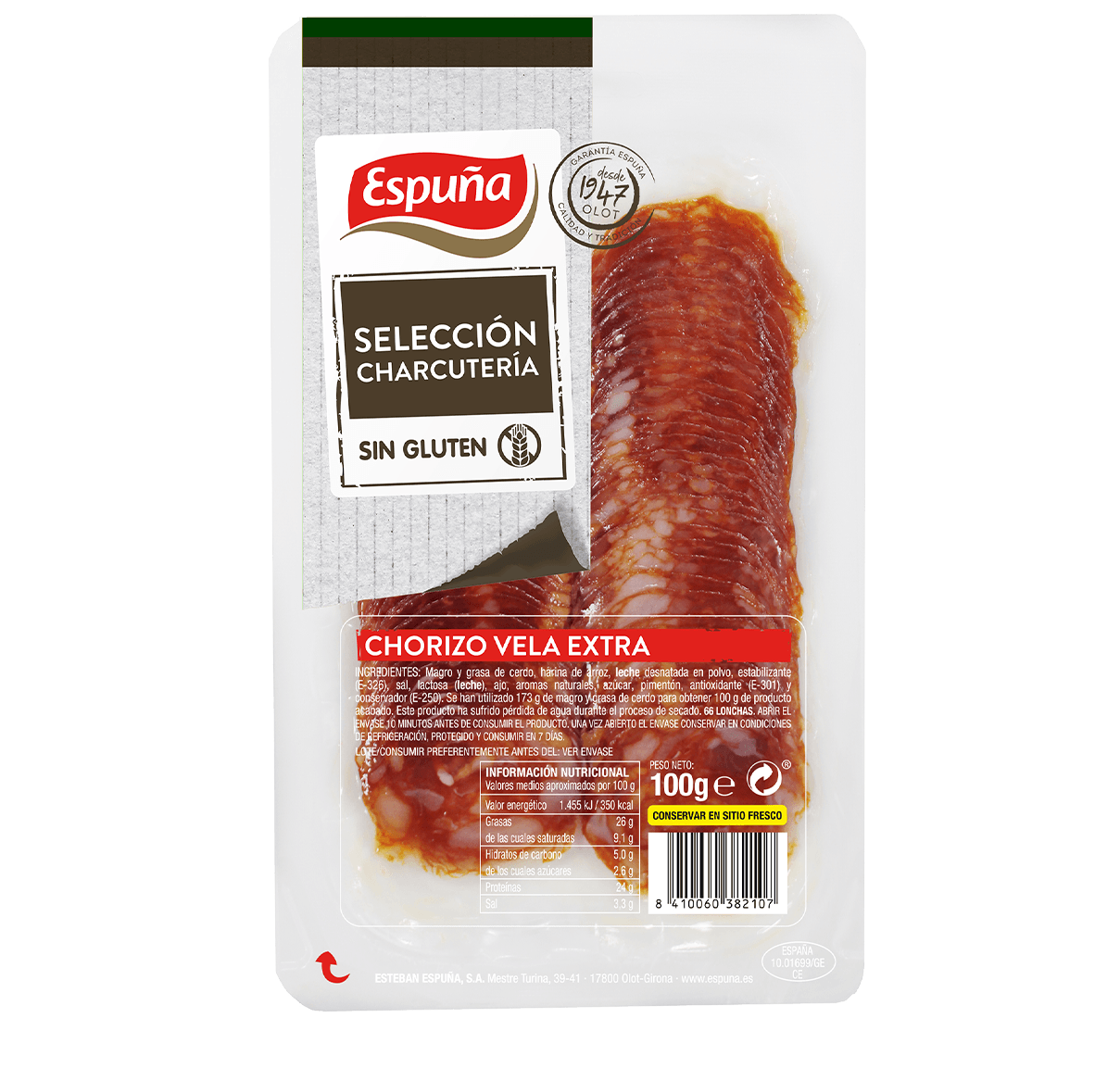 Chorizo vela geschnitten 100g