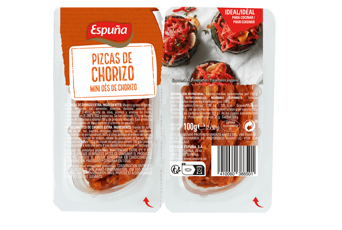 Chorizo - streifen dünn 2x50g