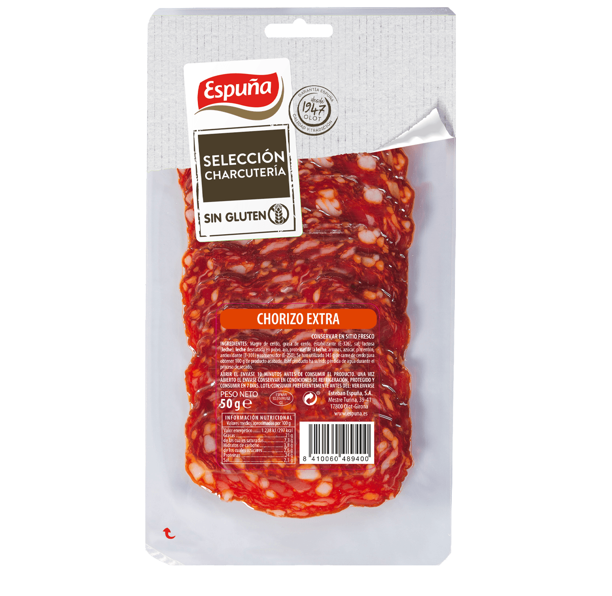 Chorizo geschnitten 50g