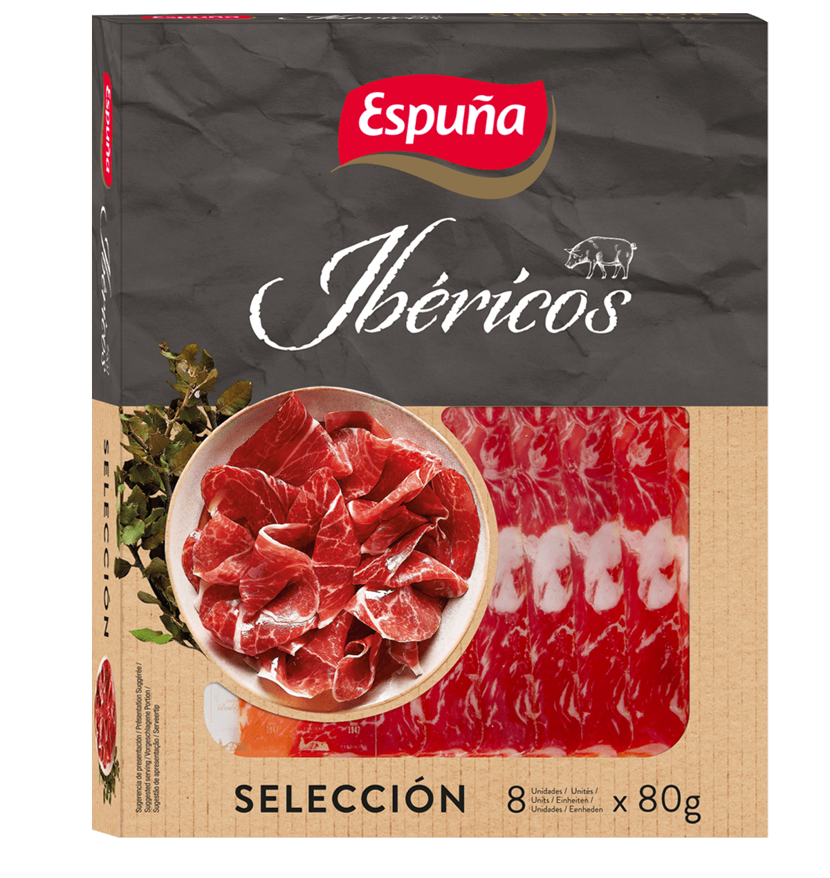 Espuña ibéricos baiona curada 8x80g